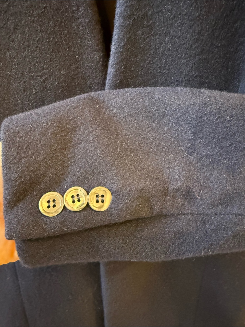 Alcott and Andrews Cashmere Women's Navy Single-Button Blazer Made in USA - Picture 6 of 7